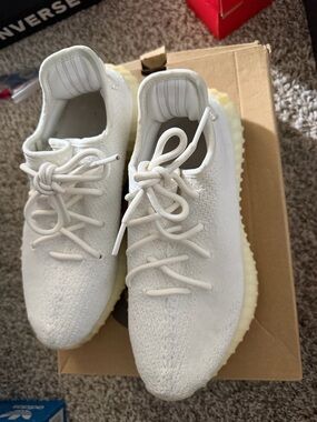 adidas Yeezy Boost 350 V2 in White and Cream